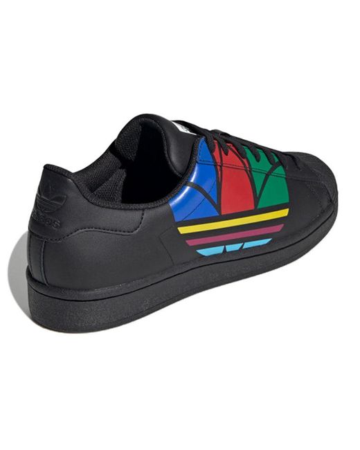 Adidas Blue Superstar Pure 'Colorful Trefoil for men