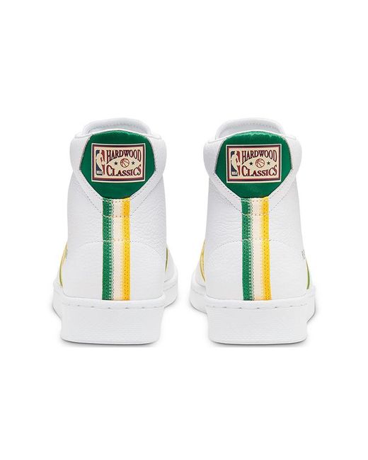 Converse White Pro Leather Mid 'Boston Celtics' for men