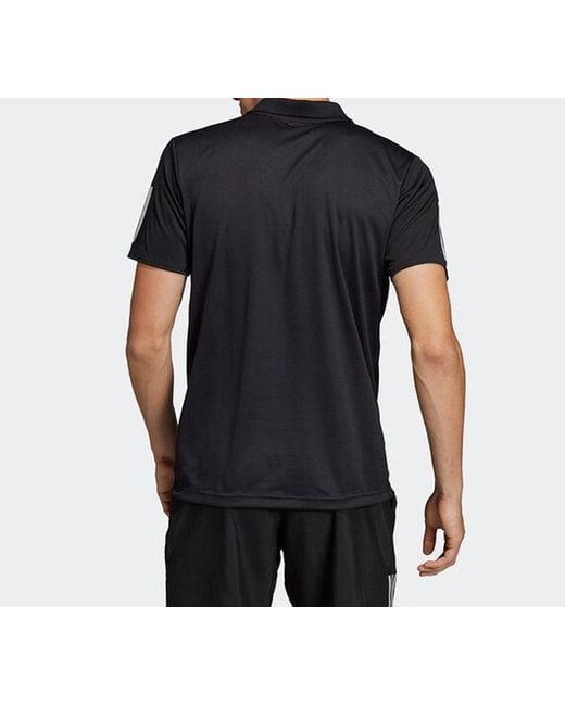Adidas Black Club 3Str Polo Tennis Sports Polo for men