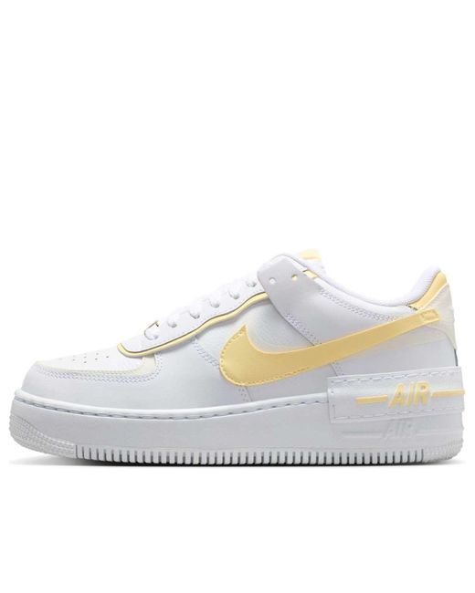 Nike White (Wmns) Air Force 1 Shadow Soft'