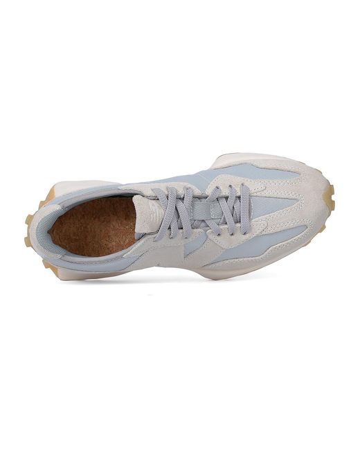 New Balance White 327