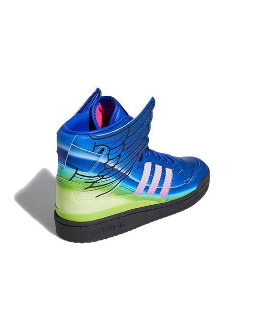 Adidas Blue Jeremy Scott X Forum Wings 4.0 'Motorsport' for men