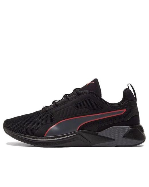 PUMA Black Disperse Xt Low Top Running Shoes for men