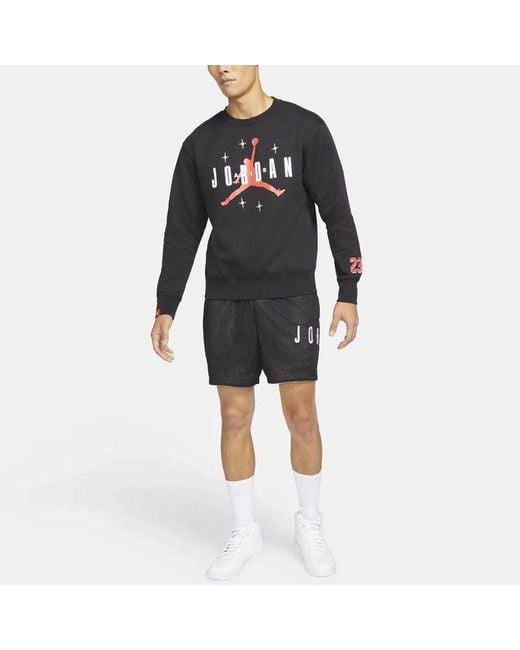 Nike Blue Athleisure Casual Sports Round Neck Pullover for men
