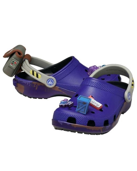 CROCSTM Blue Classic Clog 'Fortnite Battle Bus' for men