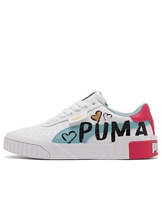 PUMA White (Wmns) Cali Novelty 'Heart'