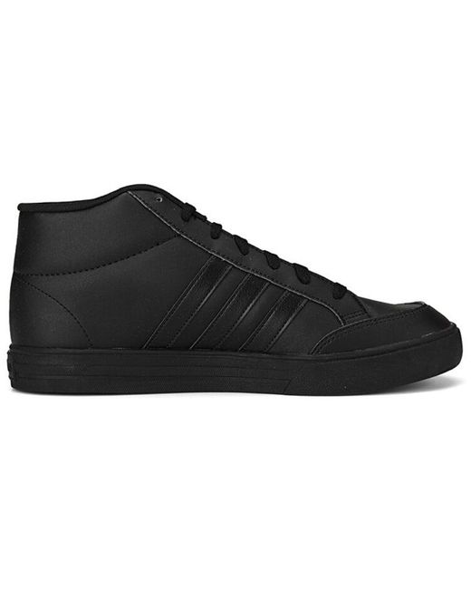 Adidas Neo Vs Set Mid Mid Tops Casual Skateboarding Shoes Black for Men |  Lyst
