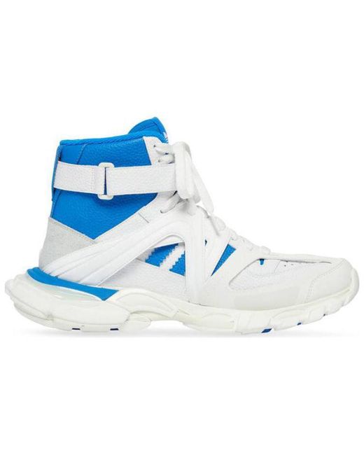Balenciaga Blue X Adidas Originals Track Forum Sneakers for men
