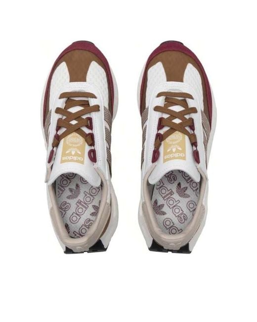 Adidas White Retropy E5 'Burgundy' for men