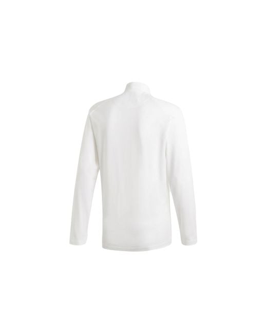 Adidas White Y-3 Solid Color Casual Long Sleeves for men