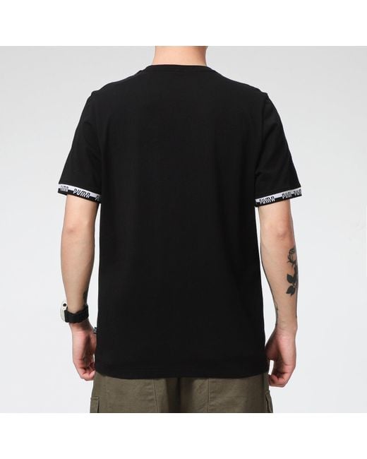 PUMA Black Short Sleeve T-Shirt for men