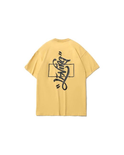 Li-ning Yellow X Disney Mickey X Keith Haring Tee for men