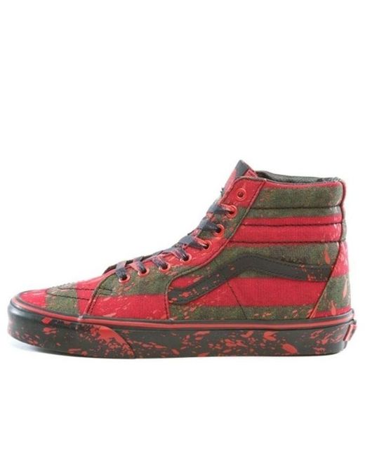 Vans Red House Of Terror X Sk8-Hi 'The Nightmare On Elm Street' for men