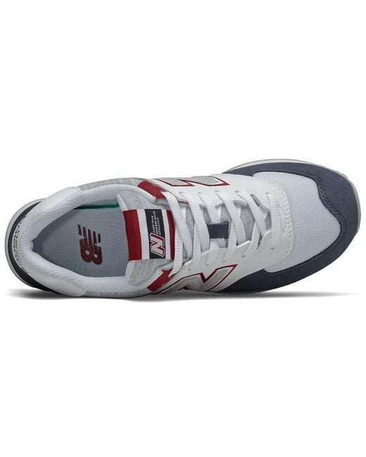 New Balance Blue (Wmns) 574 Crimson'