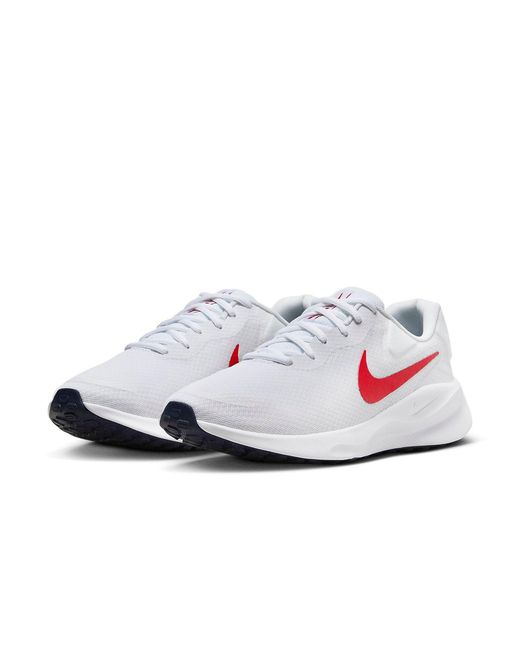 Nike White Revolution 7 University' for men