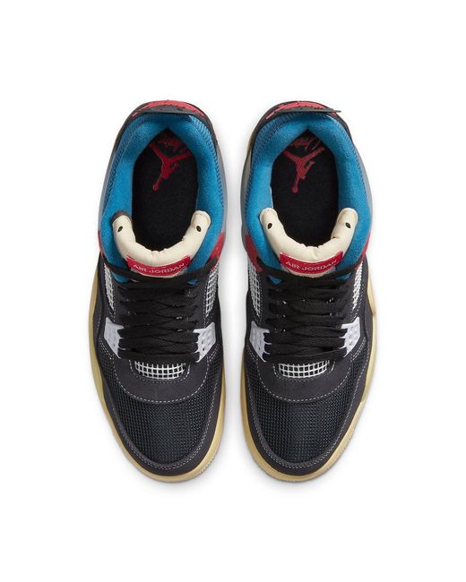 Nike Blue 4 Retro X Union La 'Off Noir' for men