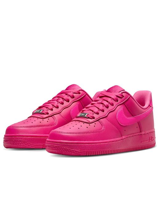 Nike Pink (Wmns) Air Force 1 '07 'Fireberry'