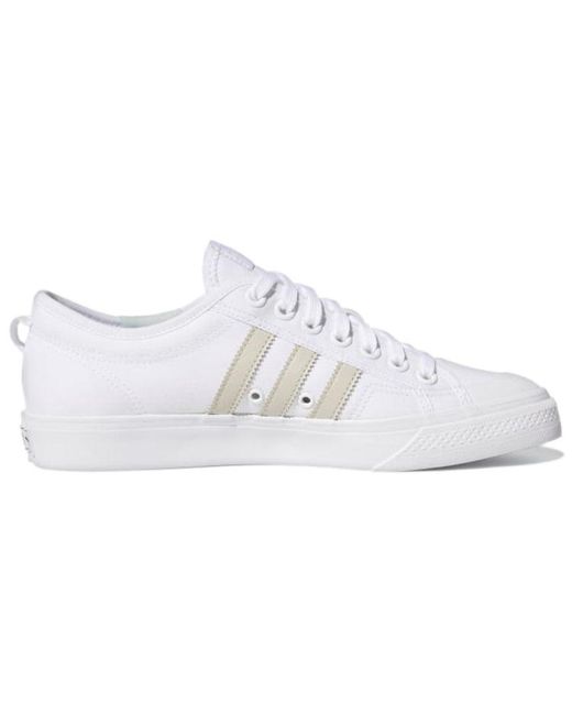Adidas White Nizza 'Cloud' for men