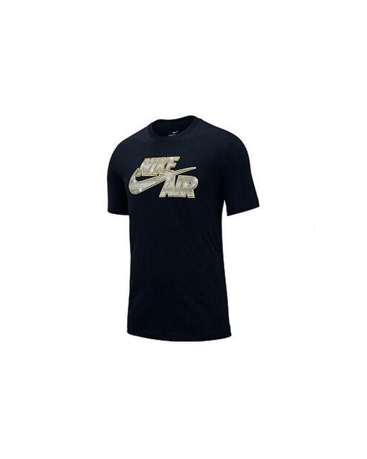 Nike Black Air Sportswear Tee Sznl Stmt 6 Logo Tee for men