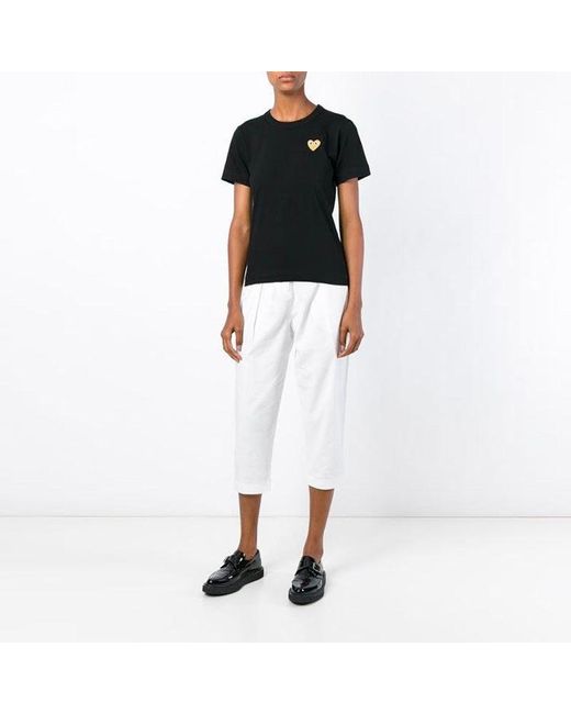 COMME DES GARÇONS PLAY Black (Wmns) Heart Logo Tee