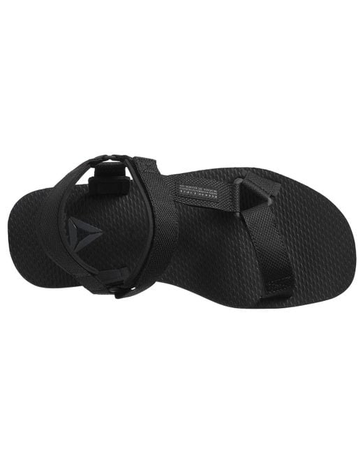 Reebok Black Expce Wear-Resistant Non-Slip Open Toe Flat Heel Sports Sandals for men