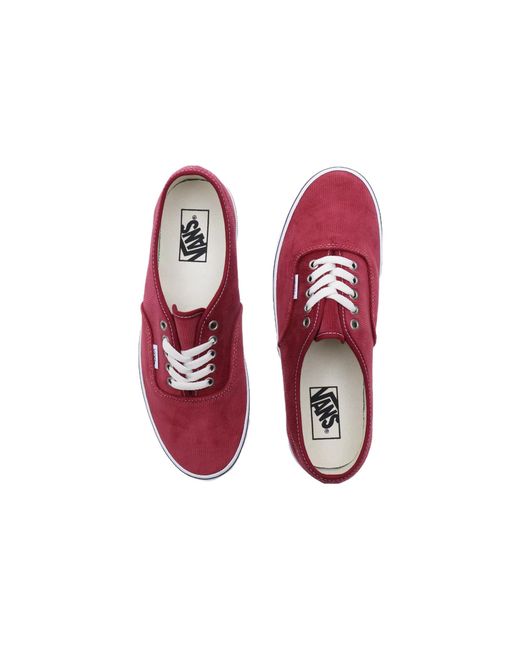 Vans Red Authentic Corduroy for men