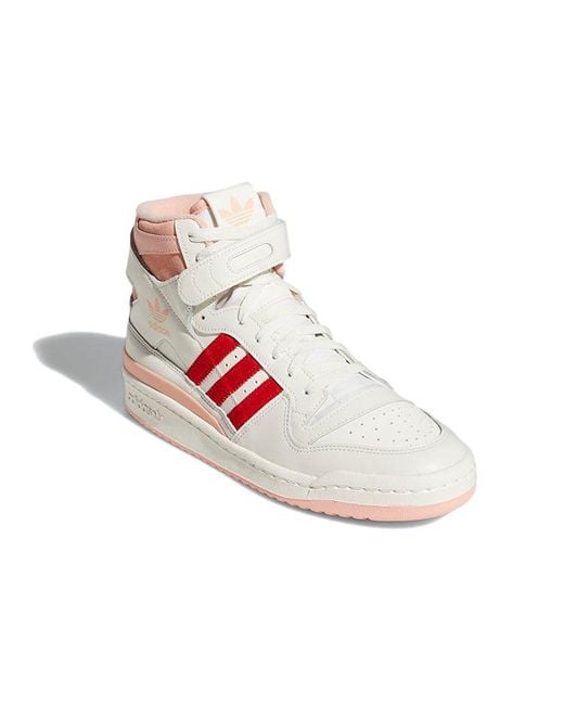 Adidas Pink Originals Forum 84 Hi Shoes 'Off Glow Vivid' for men