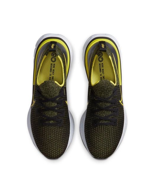 Nike Yellow React Infinity Run Flyknit 'Sonic' for men