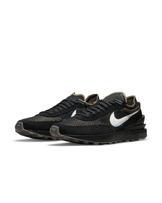 Nike Black Waffle One Iron' for men