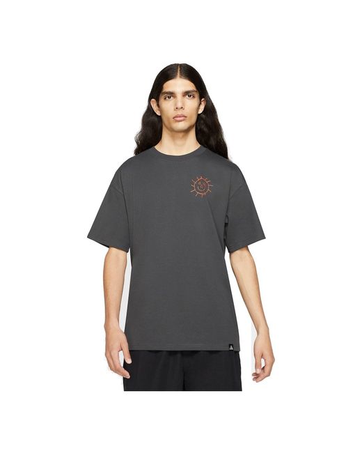 Nike Black Acg Sunshine Tee 'Smoke' for men