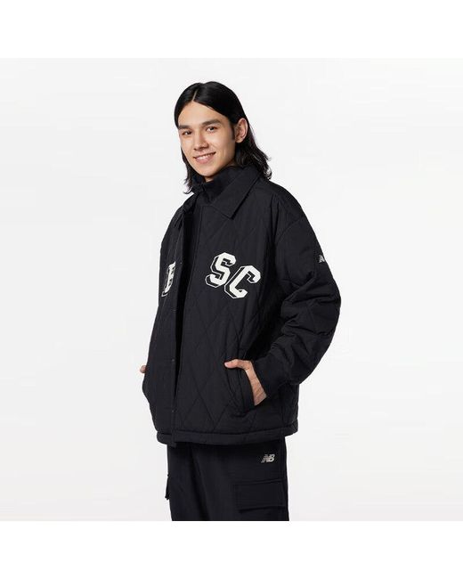New Balance Black Nbx Academy Padded Jacket Asia Sizing for men