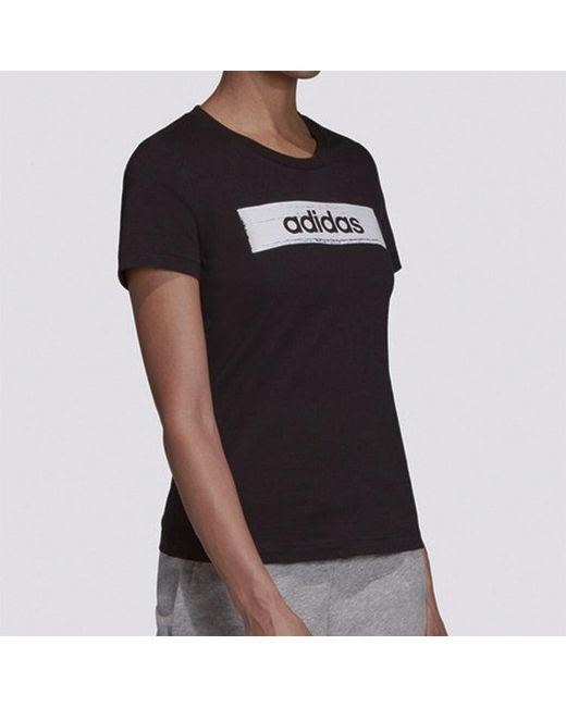 Adidas Blue (Wmns) Training Round Neck Pullover Short Sleeve