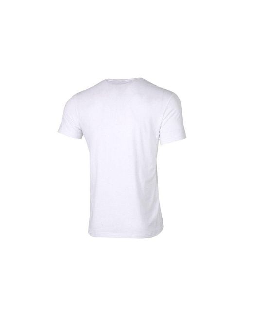 Adidas White Bj Scrawl Tee Casual Sports Round Neck Training Short Sleeve Couple Style