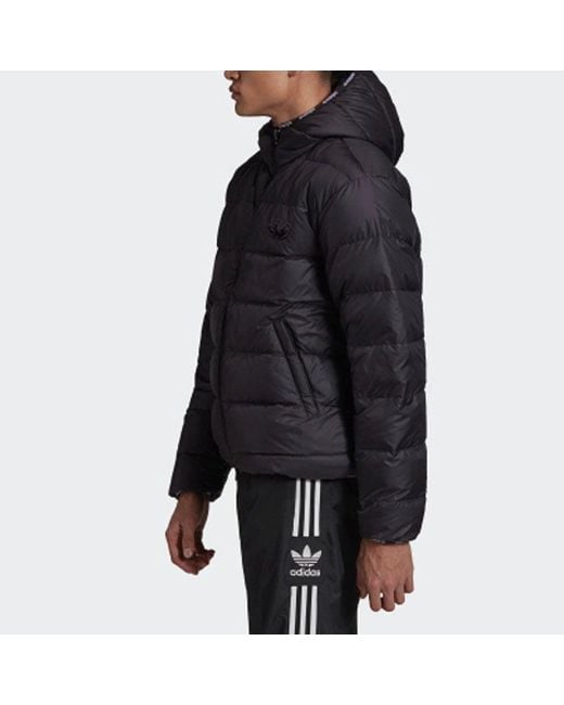 Adidas Gray Originals Reversible Down Jacket for men