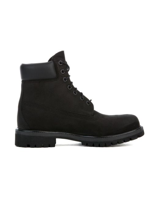 Timberland Black 6 Inch Premium Waterproof Boot Nubuck' for men