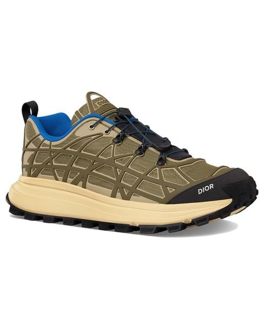Dior B31 Runner Sneaker Brown Technical Mesh And Khaki in Blue for