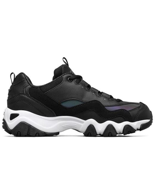 Skechers Black (Wmns) D'Lites 2.0 Running Shoes