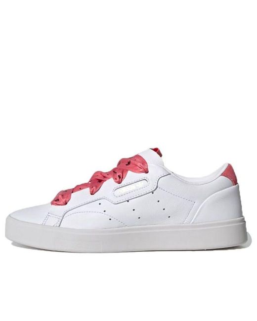 adidas Originals Sleek White/pink | Lyst