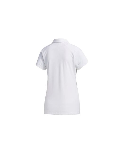 Adidas White (Wmns) Tennis Sports Polo Shirt