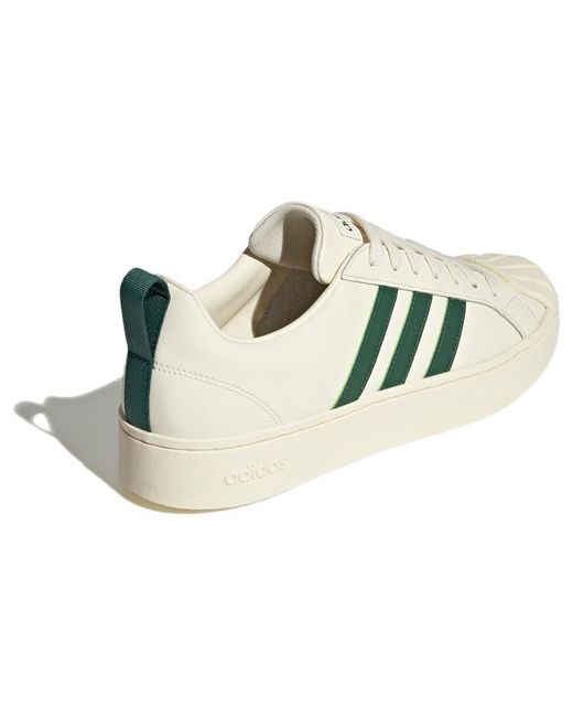 Adidas White Neo Streetcheck Shoes 'Cream' for men