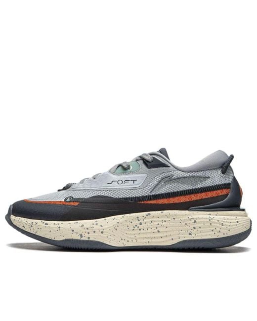 Li-ning Blue Soft Warm Fleece Sneakers for men