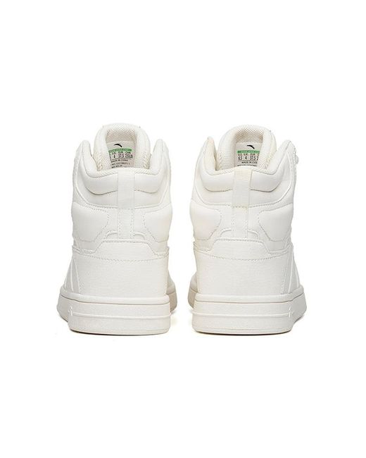 Anta White (Wmns) Skateboarding Series Sneakers High 'Ivory'