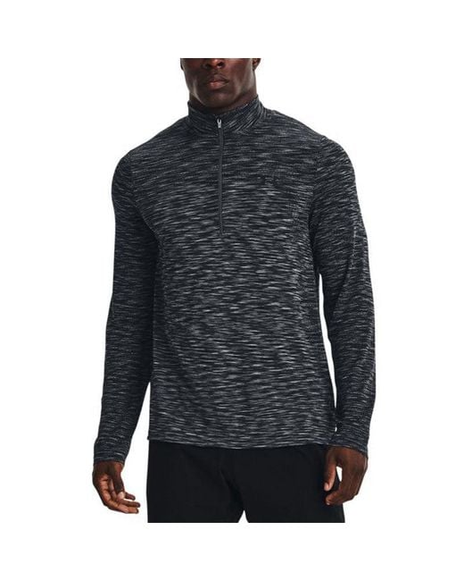 Under Armour Blue Seamless 1/2 Zip Top for men