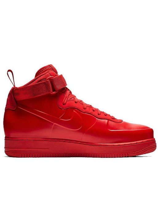 Nike Red Air Force 1 Foamposite for men