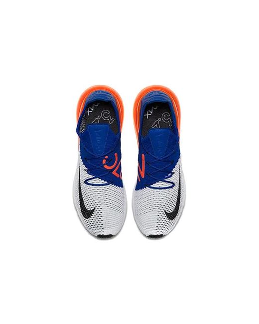 Nike Blue Air Max 270 Flyknit Crimson' for men