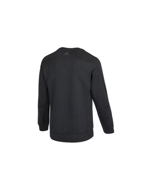 Adidas Blue Th Eng Sweat Logo Printing Casual Sports Pullover for men