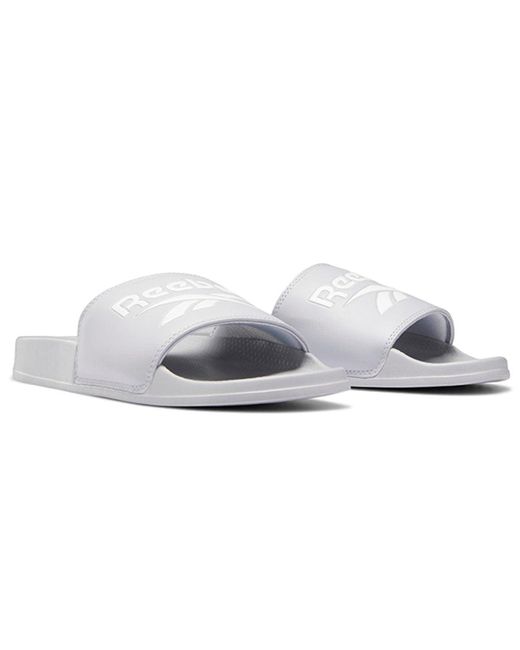Reebok White Classic Slide for men
