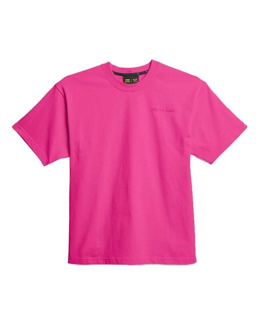Adidas Pink Originals Pw Basics Shirt Crossover Short Sleeve for men