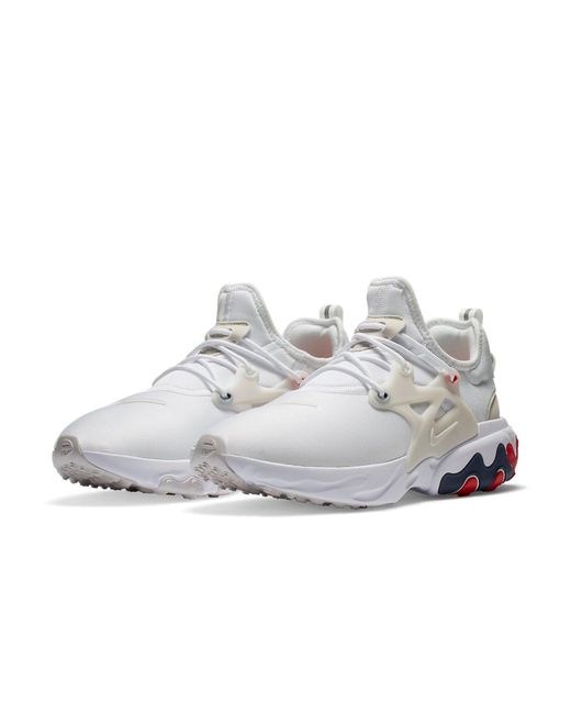 Nike White React Presto Vast' for men