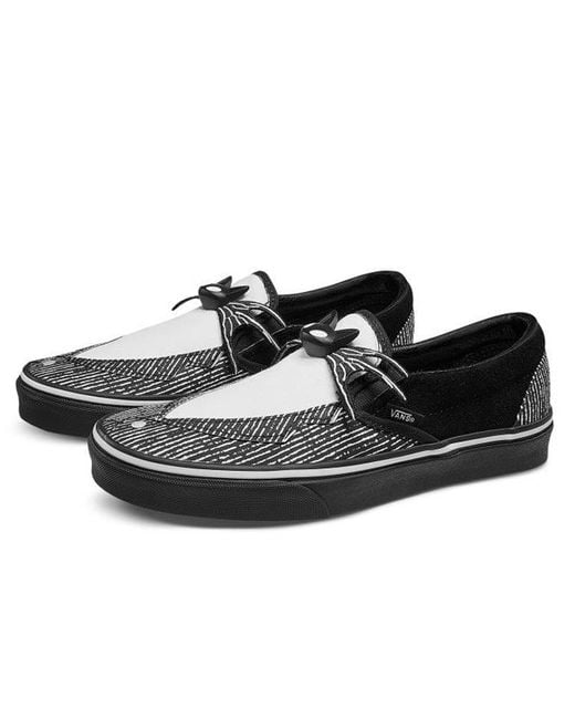 Vans Black The Nightmare Before Christmas X Classic Slip-On 'Jack Skellington Bowtie' for men